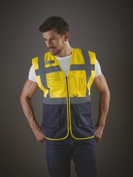 Gilets de sécurité à personnaliser YOKO Gilet haute visibilité Top Cool "Management" 