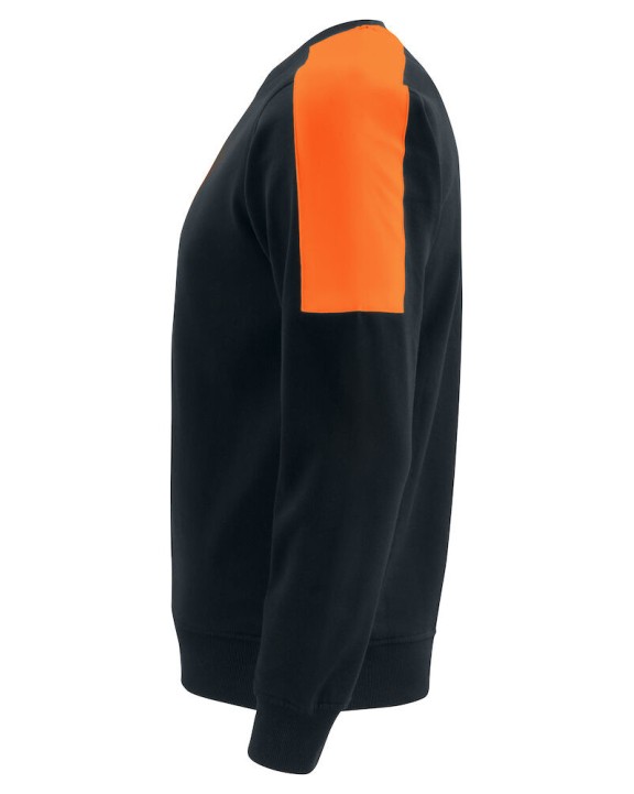 Sweater PROJOB 2125 SWEATER RONDE HALS MET FLUO INZETSTUKKEN voor bedrukking &amp; borduring