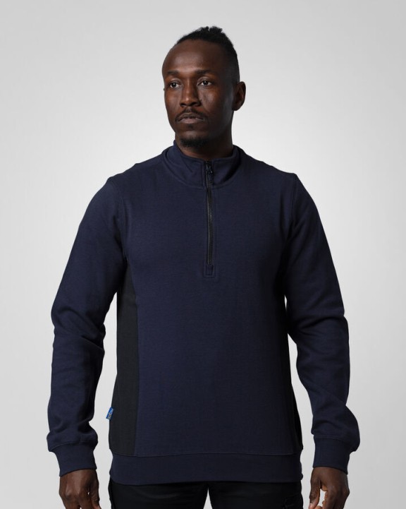 Sweat-shirt personnalisable PROJOB 2128 SWEATSHIRT PRIO BICOLORE COL ZIP