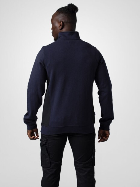 Sweat-shirts à personnaliser PROJOB 2128 SWEATSHIRT PRIO BICOLORE COL ZIP bleu marine