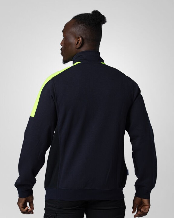 Sweat-shirt personnalisable PROJOB 2128 SWEATSHIRT PRIO BICOLORE COL ZIP