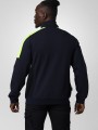 Sweat-shirts à personnaliser PROJOB 2128 SWEATSHIRT PRIO BICOLORE COL ZIP noir/jaune