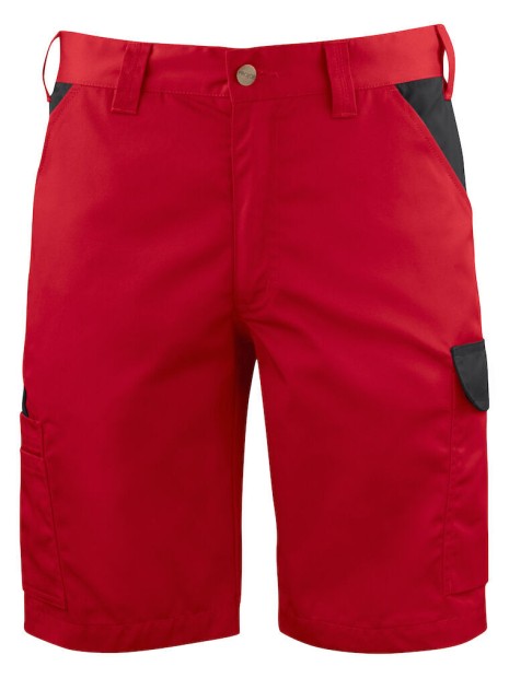 PROJOB 2528 SHORTS PRIO CONTRASTE rouge personnalisable