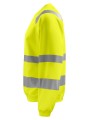 PROJOB 6106 SWEATSHIRT COL ROND - EN ISO 20471 CLASSE 3 jaune personnalisable