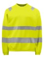 PROJOB 6106 SWEATSHIRT COL ROND - EN ISO 20471 CLASSE 3 jaune personnalisable