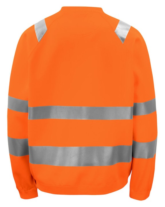 Sweater PROJOB 6106 SIGNALISATIESWEATER RONDE HALS EN ISO 20471 KLASSE 3 voor bedrukking &amp; borduring