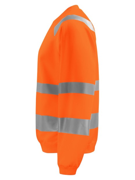 PROJOB 6106 SWEATSHIRT COL ROND - EN ISO 20471 CLASSE 3 orange personnalisable