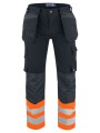 PROJOB 6530 PANTALON COTON - EN ISO 20471 CLASSE 1 orange/noir personnalisable