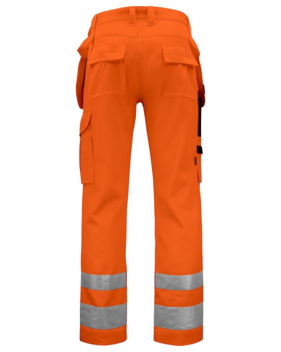 Broek PROJOB 6531 SIGNALISATIEBROEK MET KNIEZAKKEN EN SPIJKERZAKKEN EN ISO 20471 KLASSE 2 voor bedrukking &amp; borduring
