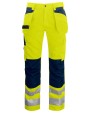 Broek PROJOB 6531 SIGNALISATIEBROEK MET KNIEZAKKEN EN SPIJKERZAKKEN EN ISO 20471 KLASSE 2 voor bedrukking &amp; borduring