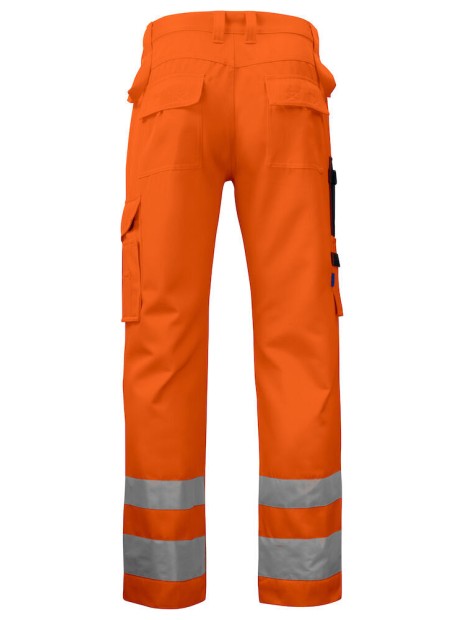 PROJOB 6532 PANTALON POLYCOTON PRIO - EN ISO 20471 CLASSE 2 orange/noir personnalisable