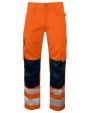 Broek PROJOB 6532 SIGNALISATIEBROEK MET KNIEZAKKEN EN ISO 20471 KLASSE 2 voor bedrukking &amp; borduring