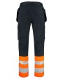 Broek PROJOB 6534 SIGNALISATIEBROEK MET KNIEZAKKEN EN SPIJKERZAKKEN EN ISO 20471 KLASSE 1 voor bedrukking &amp; borduring