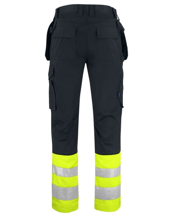 Broek PROJOB 6534 SIGNALISATIEBROEK MET KNIEZAKKEN EN SPIJKERZAKKEN EN ISO 20471 KLASSE 1 voor bedrukking &amp; borduring