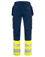 Broek PROJOB 6534 SIGNALISATIEBROEK MET KNIEZAKKEN EN SPIJKERZAKKEN EN ISO 20471 KLASSE 1 voor bedrukking &amp; borduring
