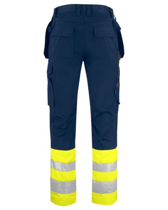 Broek PROJOB 6534 SIGNALISATIEBROEK MET KNIEZAKKEN EN SPIJKERZAKKEN EN ISO 20471 KLASSE 1 voor bedrukking &amp; borduring