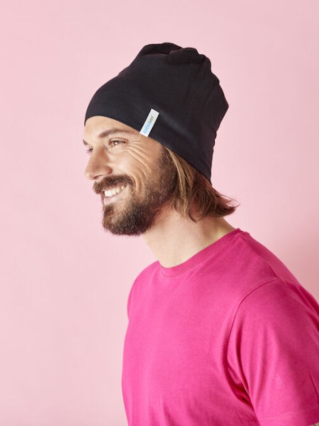 Bonnets, Écharpes & Gants à personnaliser COTTOVER BONNET - CERTIFIÉ GOTS noir