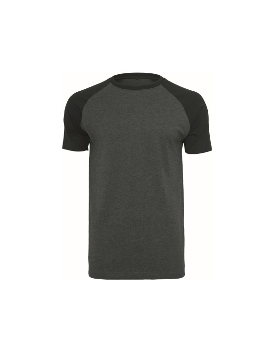 T-shirt personnalisable BUILD YOUR BRAND RAGLAN CONTRAST TEE
