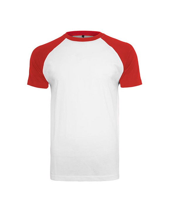 T-shirt personnalisable BUILD YOUR BRAND RAGLAN CONTRAST TEE