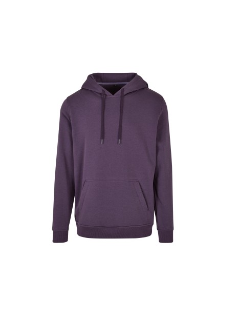 BUILD YOUR BRAND HEAVY HOODY purple night personnalisable