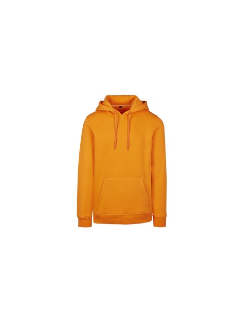 BUILD YOUR BRAND HEAVY HOODY paradise orange personnalisable