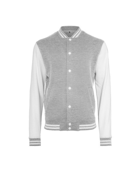 BUILD YOUR BRAND SWEAT COLLEGE JACKET Sweatshirt personalisierbar