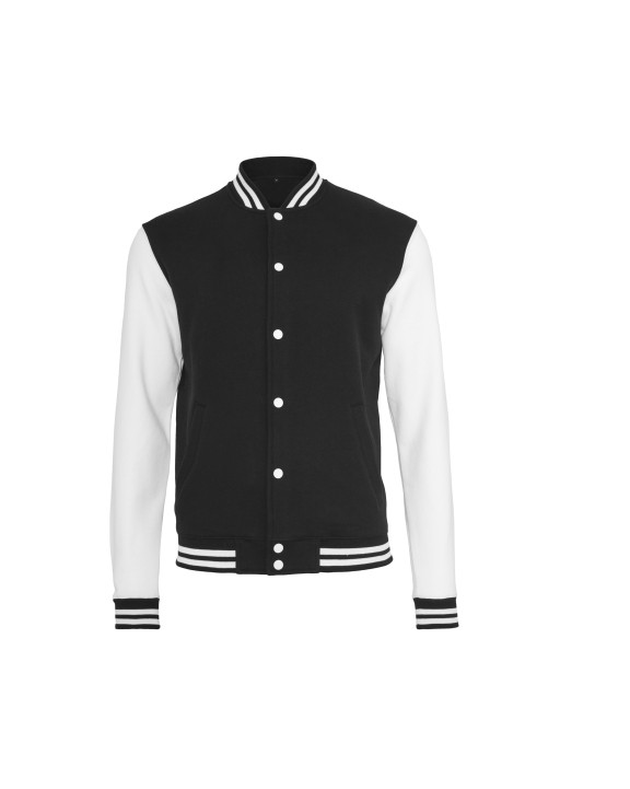 BUILD YOUR BRAND SWEAT COLLEGE JACKET Sweatshirt personalisierbar