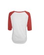 BUILD YOUR BRAND Ladies 3/4 Contrast Raglan Tee T-Shirt personalisierbar