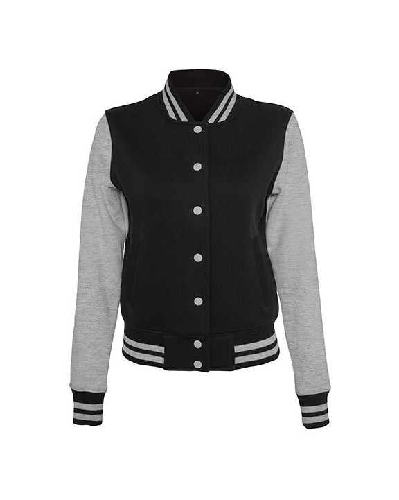 Sweat-shirt personnalisable BUILD YOUR BRAND Ladies Sweat College Jacket