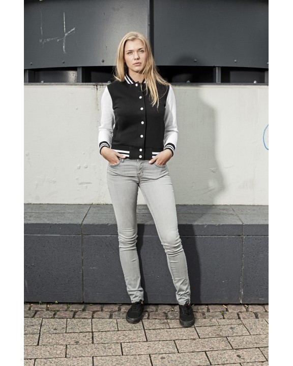 Sweat-shirt personnalisable BUILD YOUR BRAND Ladies Sweat College Jacket