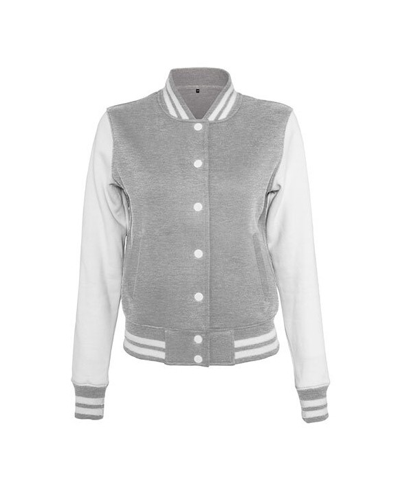 Sweat-shirt personnalisable BUILD YOUR BRAND Ladies Sweat College Jacket