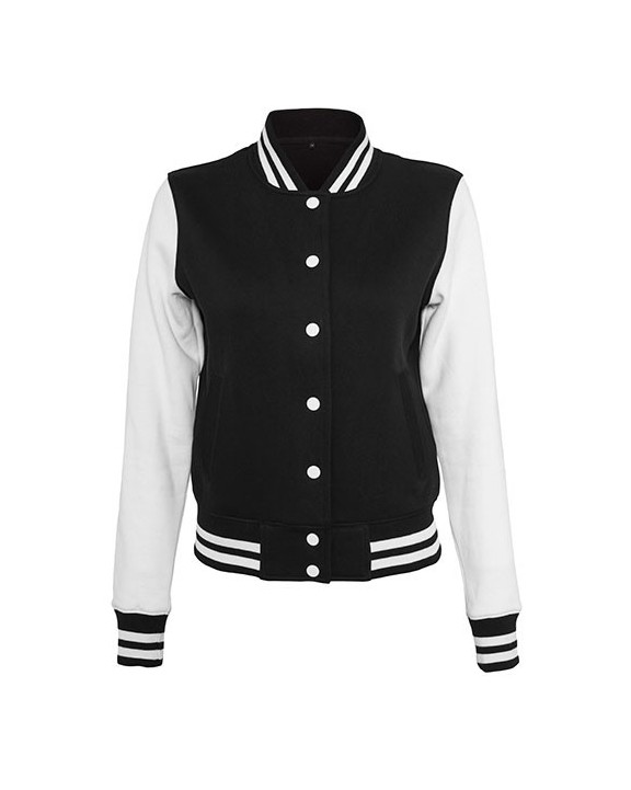 Sweat-shirt personnalisable BUILD YOUR BRAND Ladies Sweat College Jacket