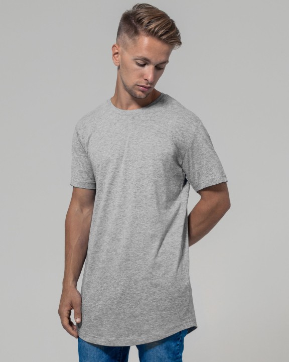 T-shirt BUILD YOUR BRAND SHAPED LONG TEE voor bedrukking &amp; borduring