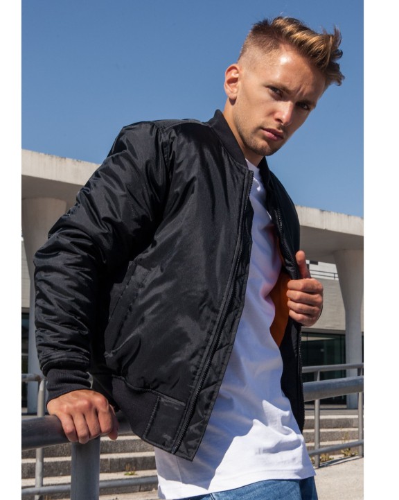 Jas BUILD YOUR BRAND BOMBER JACKET voor bedrukking &amp; borduring