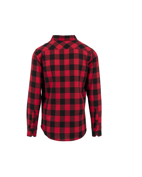 Hemd BUILD YOUR BRAND CHECKED FLANELL SHIRT voor bedrukking &amp; borduring