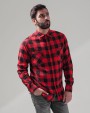 Hemd BUILD YOUR BRAND CHECKED FLANELL SHIRT voor bedrukking &amp; borduring