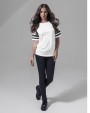 T-shirt personnalisable BUILD YOUR BRAND Ladies Mesh Stripe