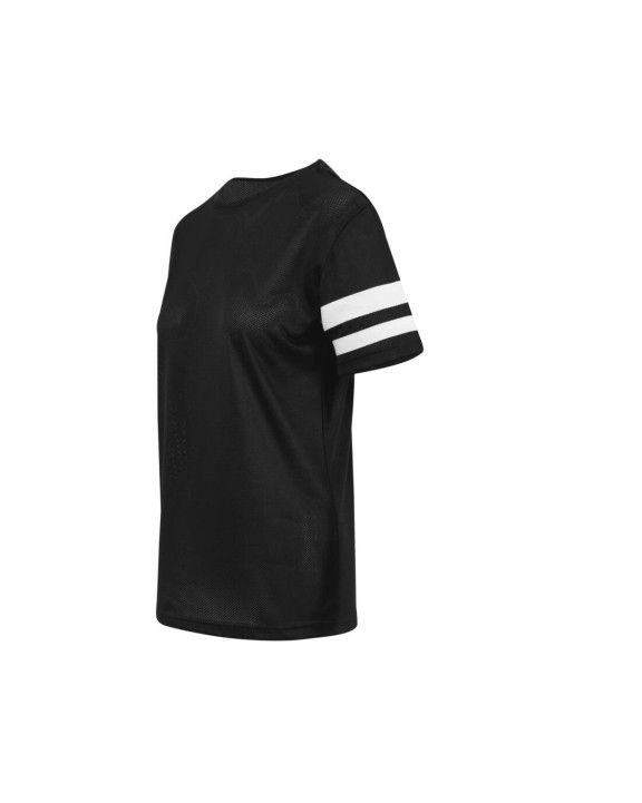 T-shirt personnalisable BUILD YOUR BRAND Ladies Mesh Stripe