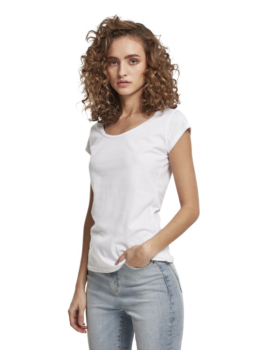 T-shirt BUILD YOUR BRAND LADIES BACK CUT TEE voor bedrukking &amp; borduring