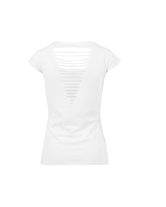 T-shirt BUILD YOUR BRAND LADIES BACK CUT TEE voor bedrukking &amp; borduring