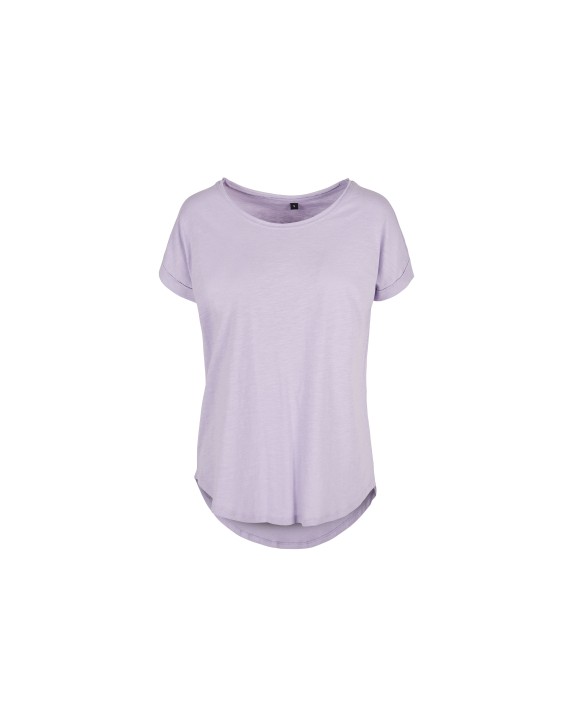 BUILD YOUR BRAND LADIES LONG SLUB TEE T-Shirt personalisierbar