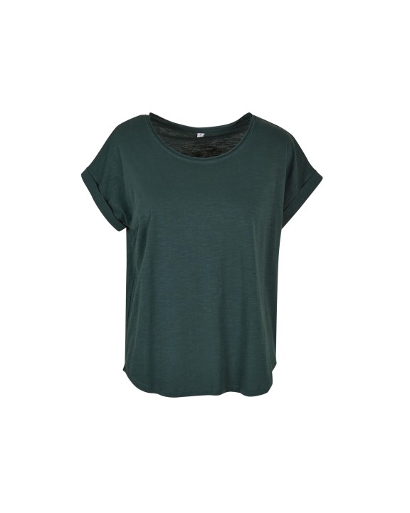 T-shirt personnalisable BUILD YOUR BRAND LADIES LONG SLUB TEE
