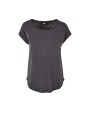 BUILD YOUR BRAND LADIES LONG SLUB TEE T-Shirt personalisierbar