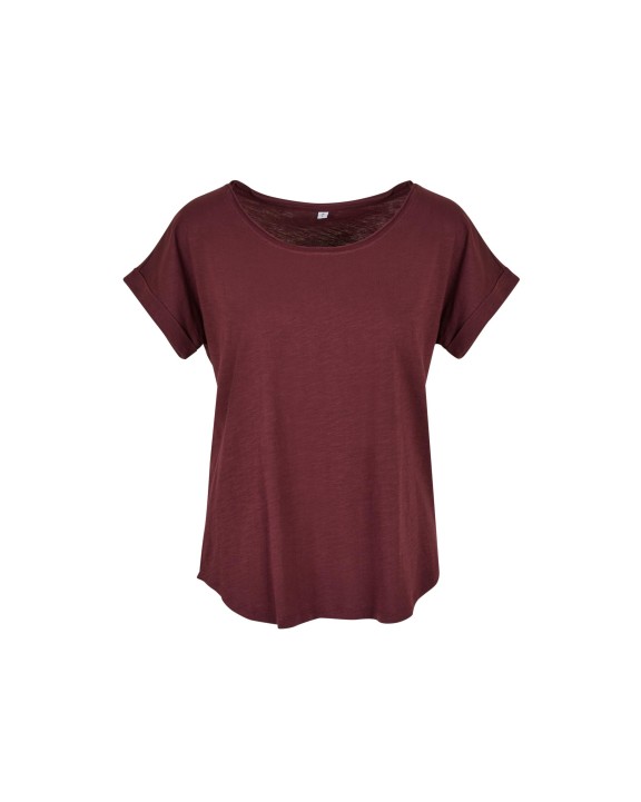 BUILD YOUR BRAND LADIES LONG SLUB TEE T-Shirt personalisierbar