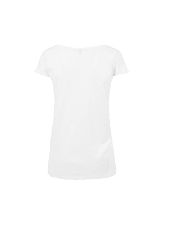 BUILD YOUR BRAND Ladies Wideneck Tee T-Shirt personalisierbar