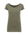 BUILD YOUR BRAND Ladies Wideneck Tee T-Shirt personalisierbar