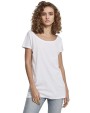 BUILD YOUR BRAND Ladies Wideneck Tee T-Shirt personalisierbar