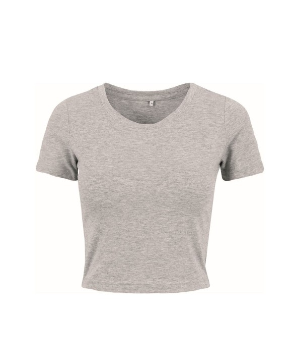 BUILD YOUR BRAND LADIES CROPPED TEE T-Shirt personalisierbar