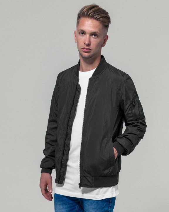Veste personnalisable BUILD YOUR BRAND NYLON BOMBER JACKET