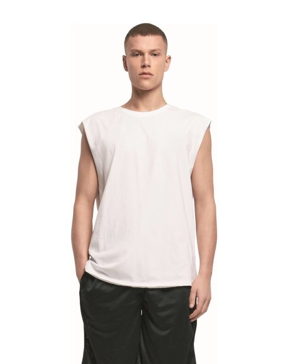 T-shirt BUILD YOUR BRAND Sleeveless Tee voor bedrukking &amp; borduring